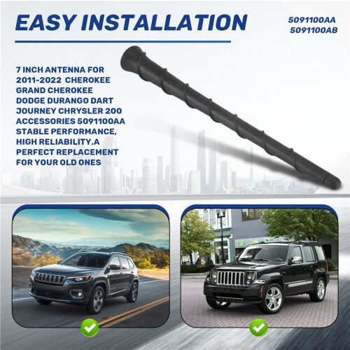 Antena de 7 Polegadas para 2011-2022  Cherokee Grand Cherokee  Durango Dart Journey AcessóRios  200 5091100AA 2