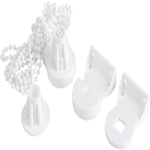 Roller Blind Controller Kit 25mm, Two Sets, Hooks, Bead Curtain Heads, Bead Chain, Easy Installation