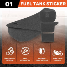 Motorrad Kraftstoff Tank Auflage Anti-Rutsch Schutz Aufkleber Knie Griff Seiten Aufkleber ZubehöR Teile für FZ6 FZ-6 2004-2011