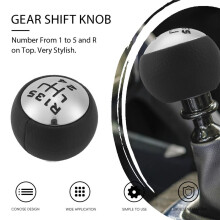5 Gang PU Leder Schaltknauf Kopf Handball für  307 308 3008 407 5008 807 für  C3 C4 C4  C8