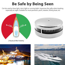 Bug Licht LED Navigation Lichter Rostfreier Stahl Segel Lichter 12V IP66 Wasserdichte Deck Halterung Marine Boot Ponton Yacht