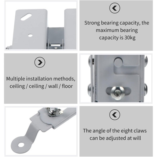 White Projector Wall Mount Bracket Adjustable Ceiling Hanging Holder Universal Hanger For Most Projectors 2