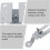 White Projector Wall Mount Bracket Adjustable Ceiling Hanging Holder Universal Hanger For Most Projectors 4
