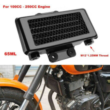 Motorrad Motor Öl Kühler Kühlung Kühler 65 Ml Aluminium Schwarz für 100Cc-250Cc Motorrad Dirt Fahrrad Atv