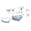 A2539007000 Left Side LED Headlight Module for   GLC X253 W253 2015-2019 Programmable Control Unit Ballast 9