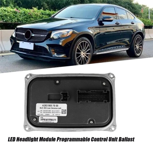 A2539007000 Left Side LED Headlight Module for   GLC X253 W253 2015-2019 Programmable Control Unit Ballast 1