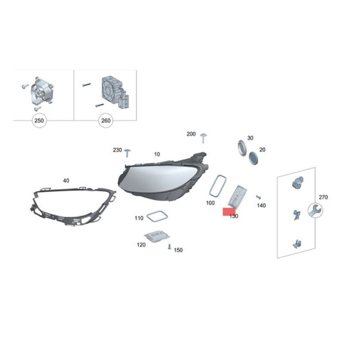 Car LED Headlight Ballast Control Unit Module A2229003013 A2139005711 for  E-Class W213 2016-2020 Plug and 2