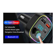 Bluetooth FM Transmitter Car Radio Adapter PD 20W,