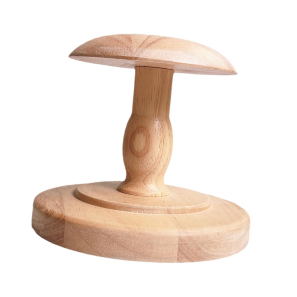 Hat Display Stand Wooden Hat Holder Designed For Stylish Wig Storage