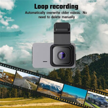 Auto-Dashcam-Dvr, Wlan- und Gps-Videorekorderkamera, Hd-Dual-Dashcam Vorne und Hinten, 24-Stunden-Parküberwachung und -Aufzeichnung