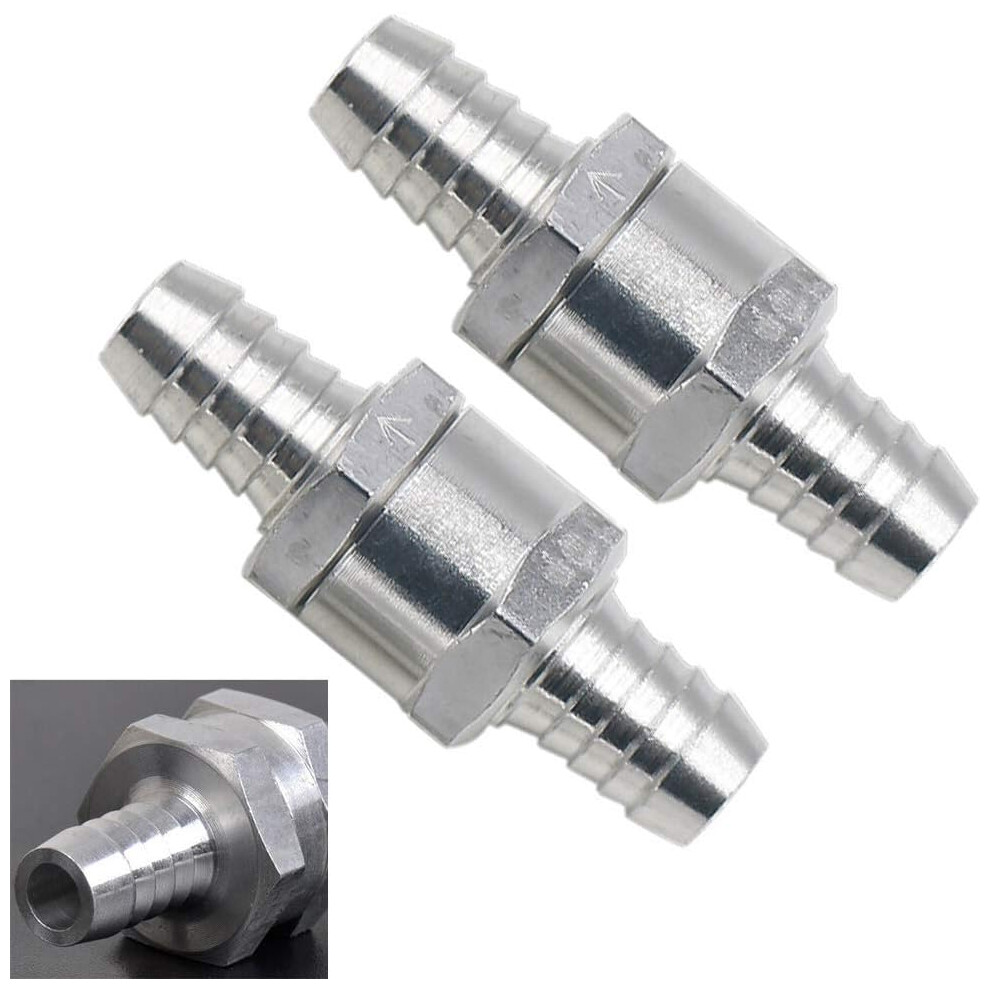 Aluminium Alloy Fuel Check Valve For Inline Systems, Arrow Marked On Valve For Correct Flow Direction, Non Return One Way Check Valve With Surface 9358999667584