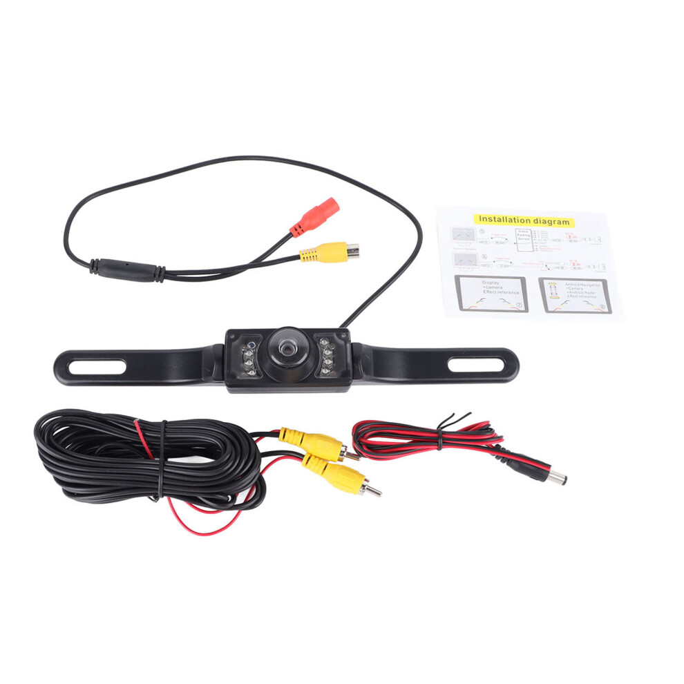 License Plate Mount Rear View Camera, High Definition Color Rear View Backup Camera With Super Night Vision And Waterproof Housing, Parking Assist 9358999667317