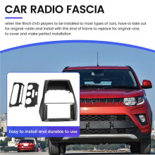 Autoradio-Blende für Mahindra Scorpio S6 2018+, Armaturenbrett-Kit, Einbau der Armaturenbrettkonsole, Blendenadapter, GPS-Plattenabdeckung