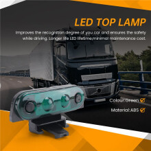 24-V-LKW-Oberlicht für Truck FH FH16 FM LKW-Seitenmarkierungslicht 82116545 21087346 842208821 Grünes Licht