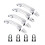 4PCS Chrome Exterior Door Handle for  Silverado 1500 2014-2017 NEW 6