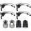 4PCS Chrome Exterior Door Handle for  Silverado 1500 2014-2017 NEW 10