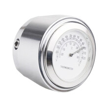 22-25 mm Motorraduhr Thermometer Temperaturanzeige Wasserdicht Moto Styling Zubehör Moto Lenker Weiß
