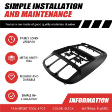 10.1 Autoradio-Blendenadapter für  Grand Voyager Touring, 2Din, Armaturenbrett-Audio-Einbaurahmen-Kit