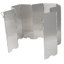 Foldable Stainless Steel Camping Windshield 16 Sheets With Retractable Pegs Carry Bag Wind Blocker For Hiking Picnics