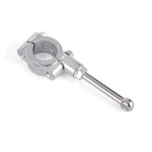 Universal-Motorrad-Seitenständerverlängerung, Hilfswerkzeughalterung, 20-23 Mm, Einzelbeinständer-Fußstütze (Silber)