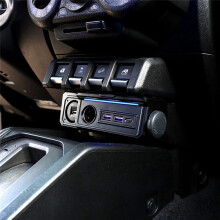 Autoladegerät Power Dual-USB-Ladeadapter und Typ-C-Ladeanschlüsse für Jimny JB64 Sierra JB74W 2019-2023 RHD