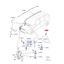 2 Stück Frontscheibenwaschdüse Sprühdüse mit Beheiztem LR059996 für  Freelander  Sport 2015-2021