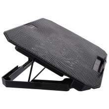 2Pièces Ventilateur Double Pour Notebook Portable ABS Noir USB