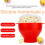 Silicone Microwave Popcorn Maker Foldable Popcorn Bowl Microwave Popcorn Maker with Lid 4