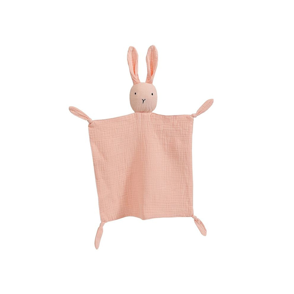 Loveys for Babies Personalized Muslin Lovey Blanket Custom Embroidered Baby Security Blanket Bunny Comforter with Name,F