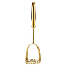 Gouden Roestvrijstalen Aardappelstamper Huishoudelijke Aardappelpers Handmatige Multifunctionele Stamper