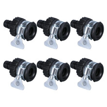 6er-Pack Universal-Wasserhahnadapter, Schlauchverbinder Aus Kunststoff, Schnellkupplung, Autowaschanlage, Gartenbewässerung