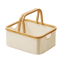 Cesta de Almacenamiento de Ropa Sucia Organizador de Escritorio Caja de Almacenamiento con Asa  Cestas de Almacenamiento para Estantes Cesta