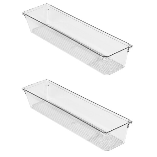 Skrivbordsförvaringsbricka Plast Organizer Bricka Låda Organizer System