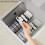 Bureau-Opbergdoos Multifunctionele Frame-Sorteerdoos Clamshell-Ontwerp Opslag Datakabel-Opbergdoos Wit 5