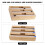 Natural Bamboo Plastic Wrap Dispenser 33.7x21.5x8.7cm 11