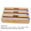 Natural Bamboo Plastic Wrap Dispenser 33.7x21.5x8.7cm 6