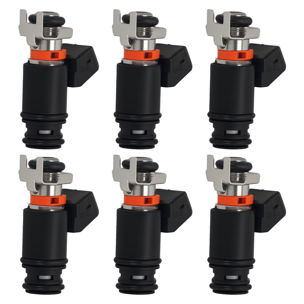 Maxpeedingrods 6Pcs Fuel Injector For Vw Eurovan Golf Jetta 2.8L 1997-2001 Fj573 2 Terminal