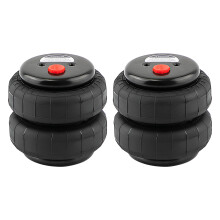 2x Air Spring Bags Shock Strut 2500 lbs Suspension double Bellows 1/2"npt port