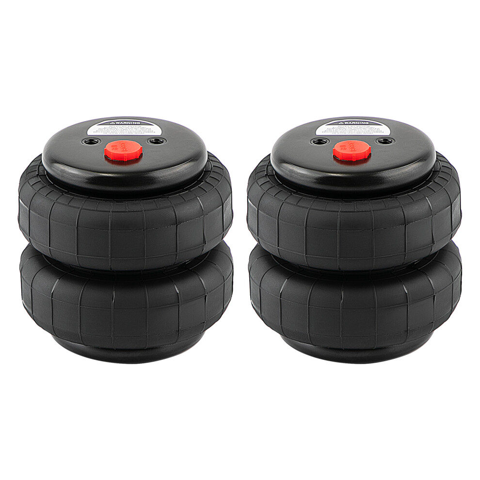 2X Air Spring Bags Shock Strut 2500 Lbs Suspension Double Bellows 1/2"Npt Port 6941689839120