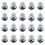 20x Radmuttern For Jaguar X-Type CF1_ Saloon 2001-2009 Wheel Lug Nuts 1