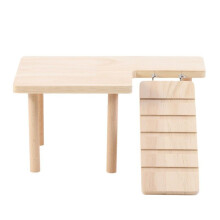 Escalera de Madera para Hámster, Plataforma, Tablero de Salto, Parque Infantil, Juguete de Escalada para Hámster, Juguete de Escalera para Mascotas