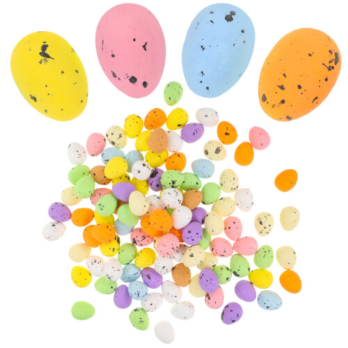 (1.8cm) 100pcs Diy Foams Easter Eggs Imitation Colorful Stuffer Decoration