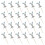 48 pcs Easter Cupcake Topper Rabbit Shape Insert Cards Random 1