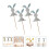 48 pcs Easter Cupcake Topper Rabbit Shape Insert Cards Random 3