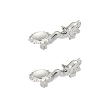 Chopsticks Holder Alloy Retro Dragon Chopsticks Rack Knife Spoon Fork Stand Chopstick Rest,Silver 2PCS