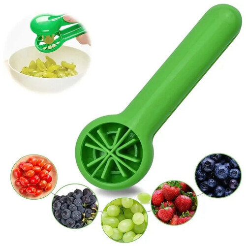Grape, Tomato, , Strawberry Cutter, Multi-Function Vegetable and Fruit Cutter, Bladeless, Children'S Products 1