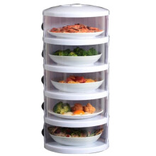 Food Heat Shield, Transparent Stackable Dustproof, Leftovers Food Storage Container Kitchen Organization