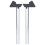Rain Gutter Drainage Set 2Pcs Silver Greenhouse Downpipe Water Butt Gutter Kit 10
