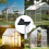 Rain Gutter Drainage Set 2Pcs Silver Greenhouse Downpipe Water Butt Gutter Kit 5
