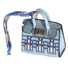 -Tasche für Zuhause, Tragbar, mit Handschlaufe, -Headset-Tasche, Münzgeldbörse, Multifunktionale Kleine Tasche, Blau
